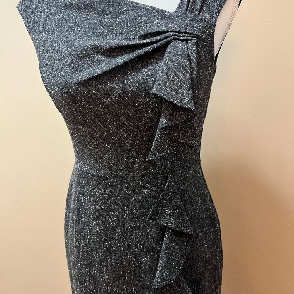 White House Black Market Dark Gray Sheath Dress Size 2 - Picture 2 of 10